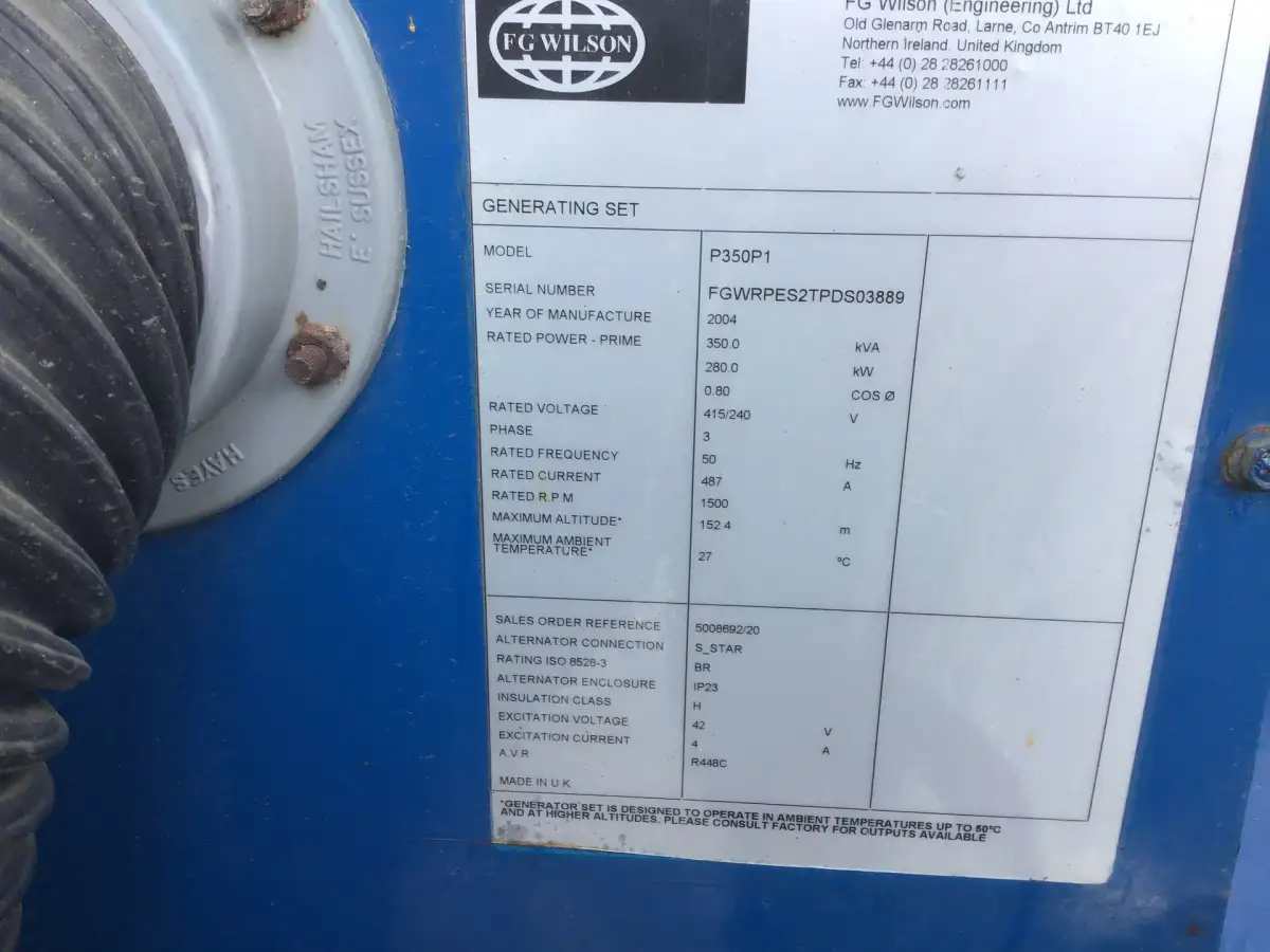 PERKINS 2306C-E14 TAG2 GÉNÉRATEUR 350 KVA D'OCCASION - Image 11