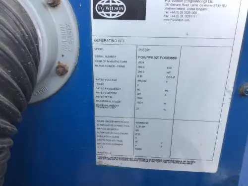 ГЕНЕРАТОР PERKINS 2306C-E14 TAG2 350 KVA Б/У - Миниатюра 11