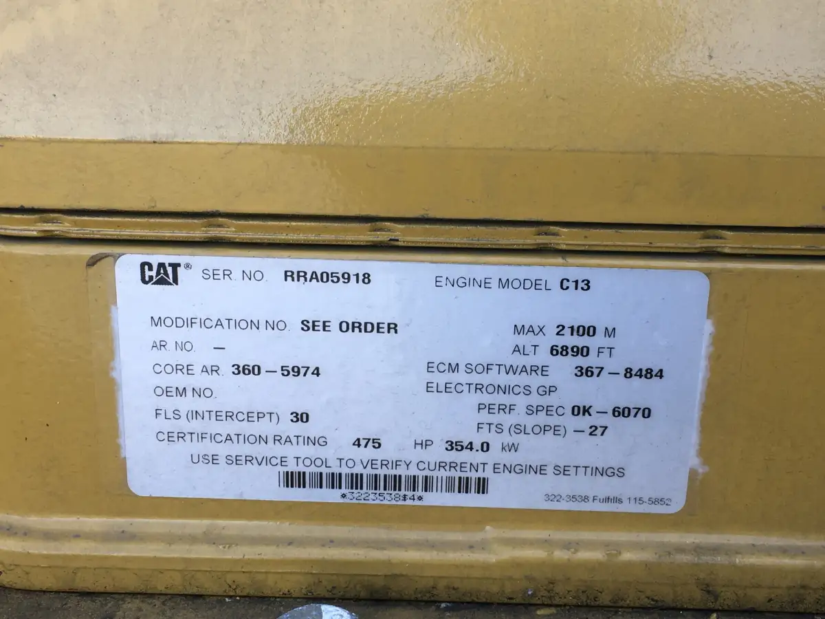 CATERPILLAR C13 RRA-3605974 NIEUW - Afbeelding 7
