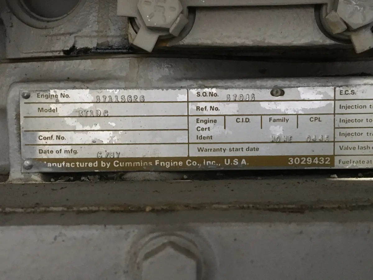 CUMMINS KT19G GENERATOR 275KVA GEBRAUCHT – Bild 7