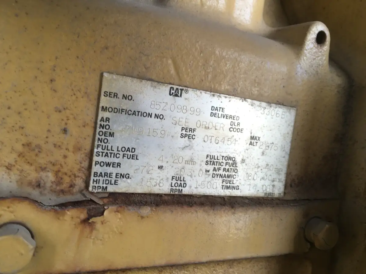 CATERPILLAR 3306B GENERATOR 225KVA USED - Picture 8