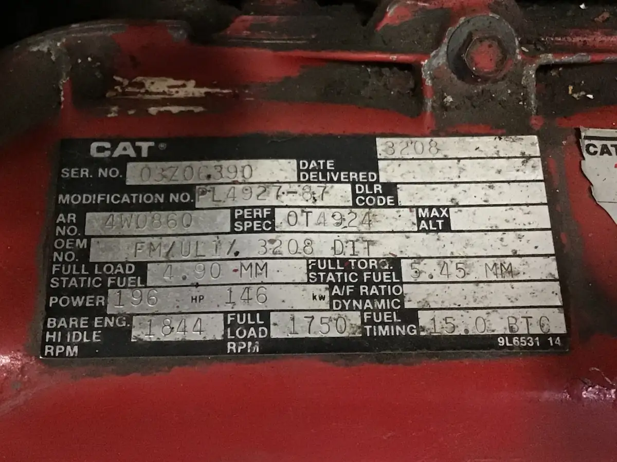 CATERPILLAR 3208 03Z-4W0860 GEBRUIKT - Afbeelding 6