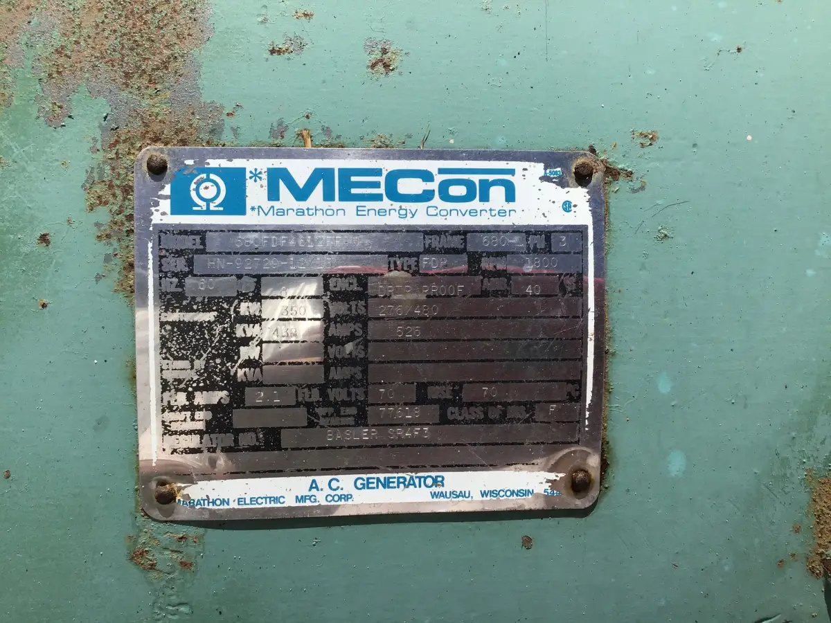GENERADOR DETROIT DIESEL 12V71 7123-7305 438KVA USADO - Imagen 6