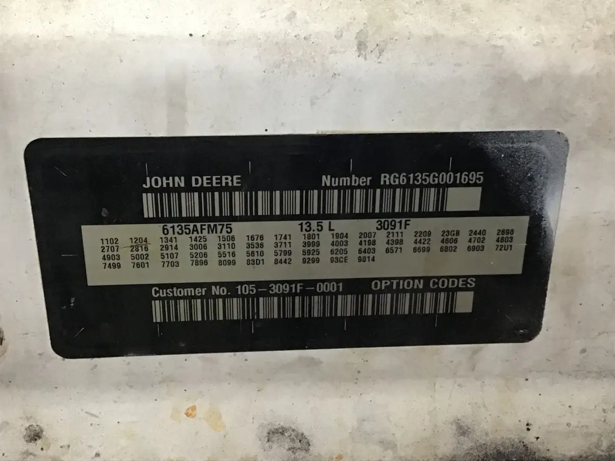 JOHN DEERE 6135AFM75 KERN - Afbeelding 6