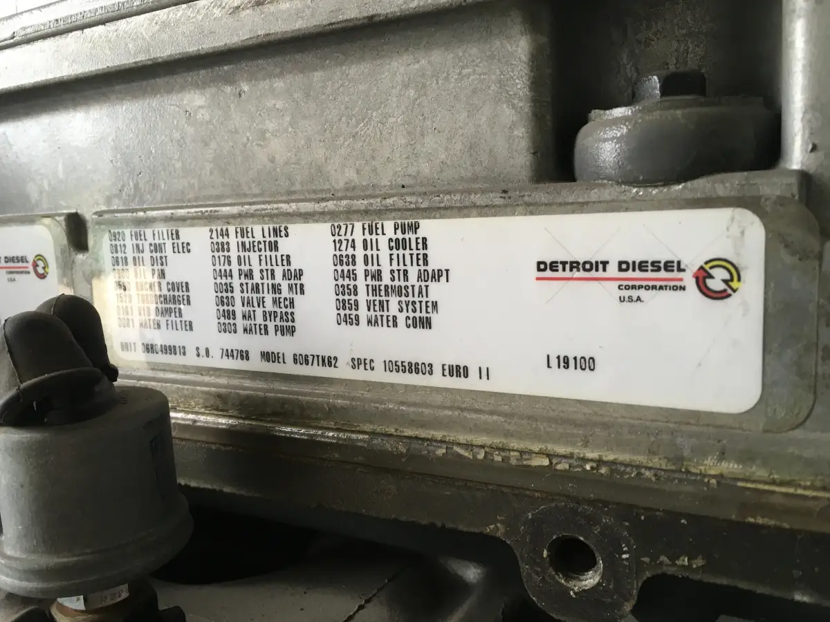 MOTOR DIESEL USADO DETROIT 6067-TK62 - Imagen 5