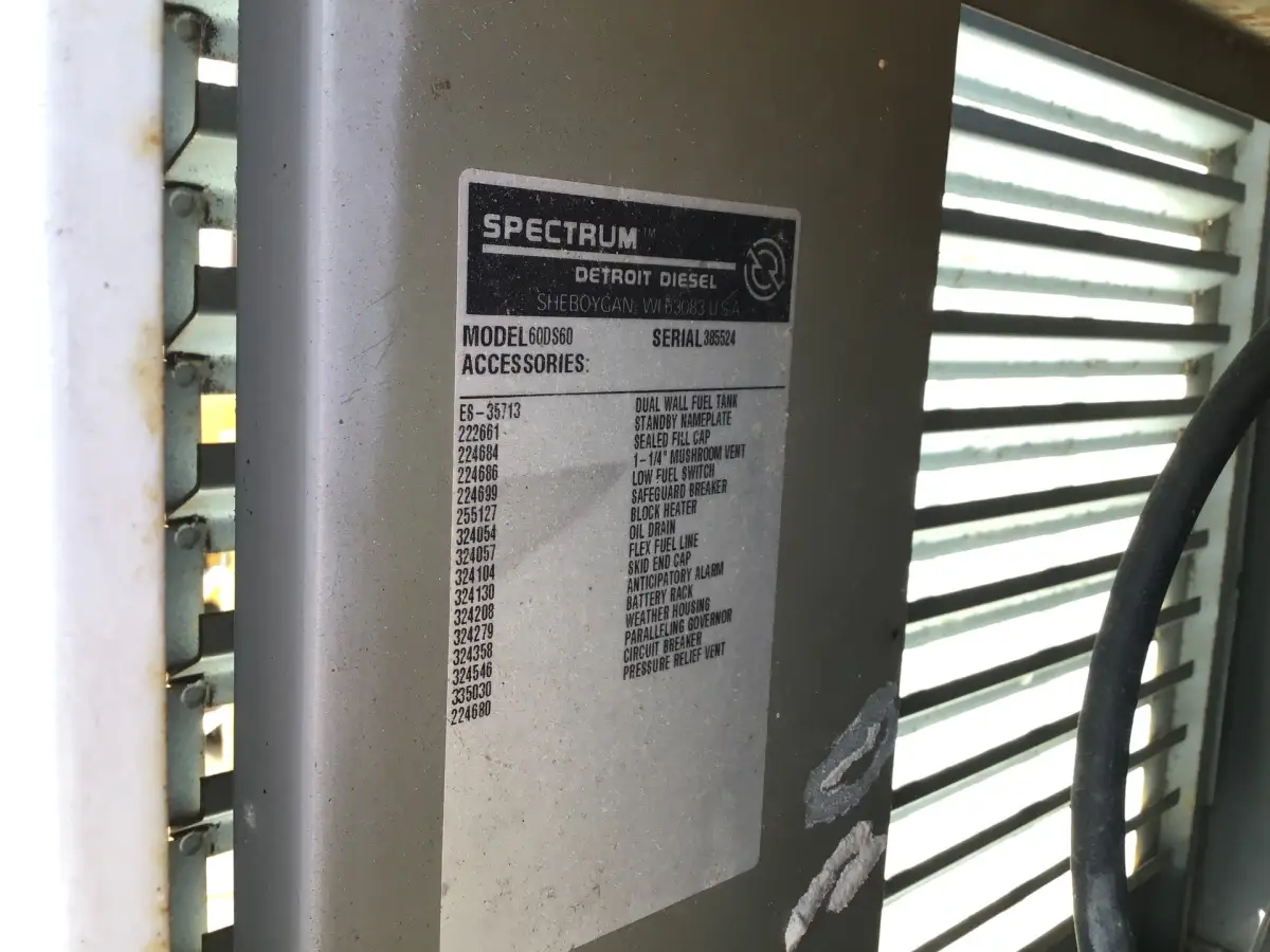 DETROIT DIESEL 60DS60 GENERATOR 54 KVA GEBRAUCHT – Bild 7