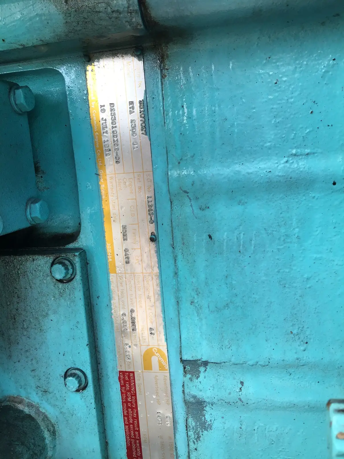 GÉNÉRATEUR CUMMINS KTA2300G1 750KVA D'OCCASION - Image 5
