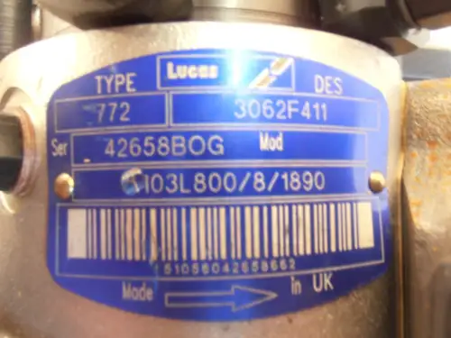 BOMBA DE COMBUSTIBLE LUCAS 3042F411 RECONSTRUIDA - Imagen miniatura 2