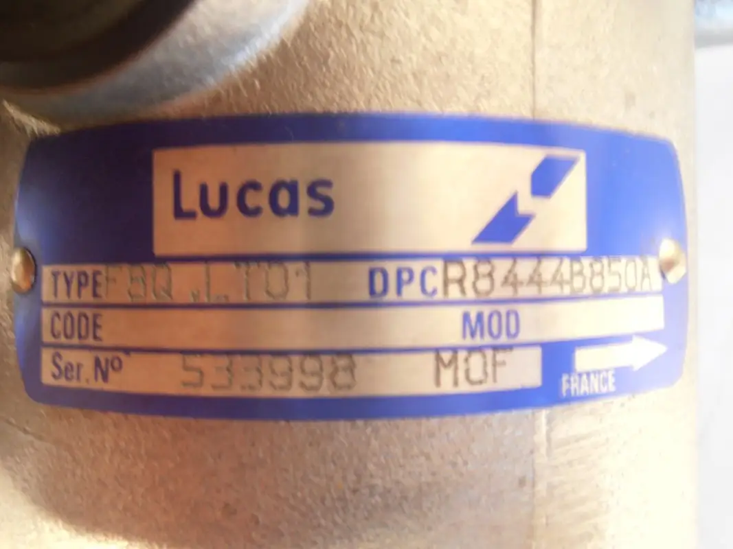 POMPE À CARBURANT LUCAS 844B850A RÉNOVÉE - Image 2
