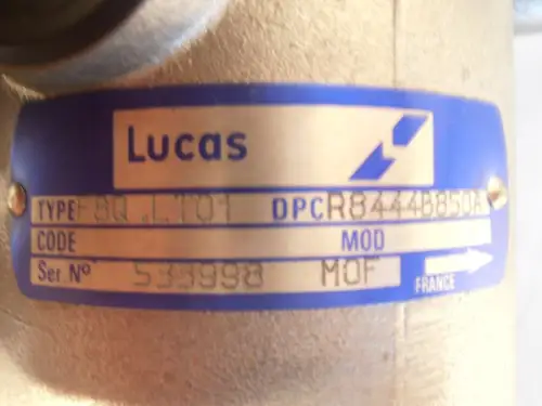 BOMBAS DE COMBUSTIBLE LUCAS 844B850A RECONSTRUIDA - Imagen miniatura 2