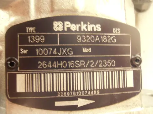 POMPE À CARBURANT PERKINS 9320A182G RÉPARÉE - Miniature 2