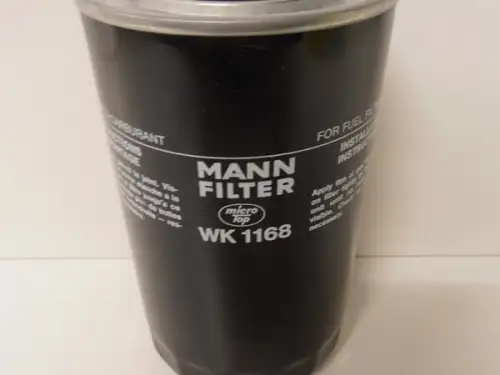 MANN KRAFTSTOFFFILTER WK 1168 NEU