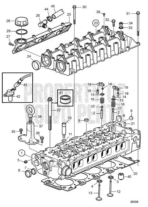 JUNTA DE VÁLVULA VOLVO PENTA 861700 NUEVA - Imagen 2