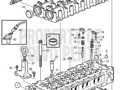 УПЛОТНЕНИЕ КЛАПАНА VOLVO PENTA 861700 НОВОЕ - Миниатюра 2
