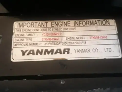 YANMAR CRANKCASE MB016 OPGEBOUWD - Miniatuur afbeelding 2