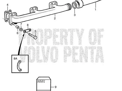 VOLVO PENTA DICHTUNG 8130038 NEU