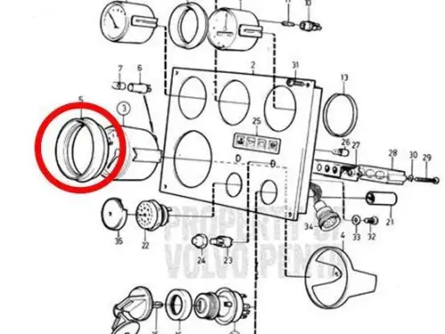 VOLVO PENTA ПЕРЕДНЕЕ КОЛЬЦО 858644 НОВОЕ