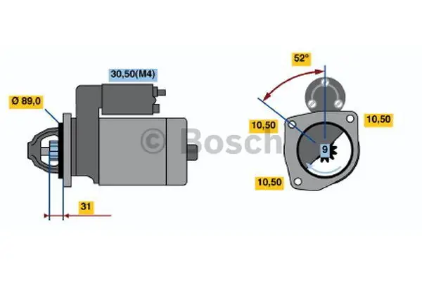 СТАРТОР BOSCH 0 001 364 301 НОВЫЙ - Фото 2