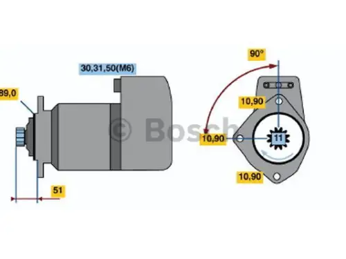 MOTOR DE ARRANQUE BOSCH 0 001 416 036 NUEVO - Imagen miniatura 2