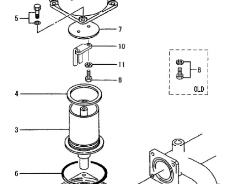TERMOSTATO MITSUBISHI MITSUBISHI S6U 4104622301 RECONSTRUIDO - Imagen miniatura 1