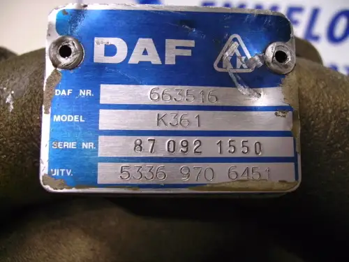 TURBO DAF DAF 1160 5336 970 6451 D'OCCASION - Miniature 2