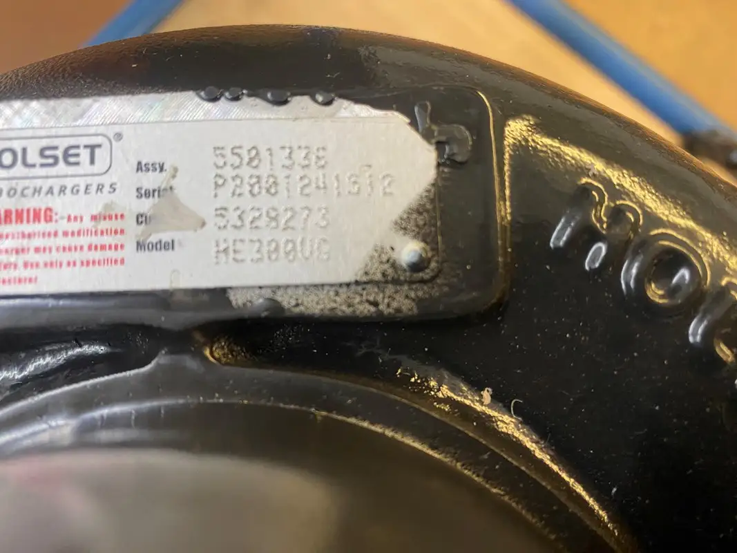 HOLSET TURBO 5501336 NEW - Picture 6