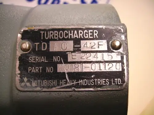 MITSUBISHI TURBO ÜBERHOLT MITSUBISHI S6R S6A3 S12A2 49181-01120 – Vorschaubild 2