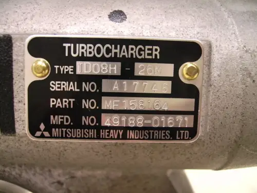 NOUVEAU TURBO MITSUBISHI MITSUBISHI 6D24 ME158164 - Miniature 2