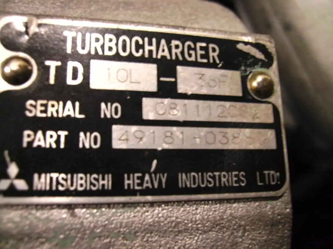 TURBO MITSUBISHI MITSUBISHI S16R 49181-03880 RECONSTRUIDO - Imagen 2