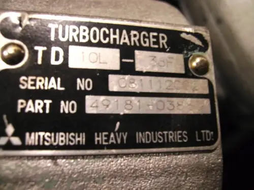 MITSUBISHI TURBO MITSUBISHI S16R 49181-03880 RÉNOVATION - Miniature 2