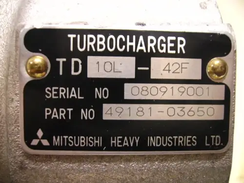 TURBO MITSUBISHI MITSUBISHI S6A3 S6B3 4918103650 NEUF - Miniature 3