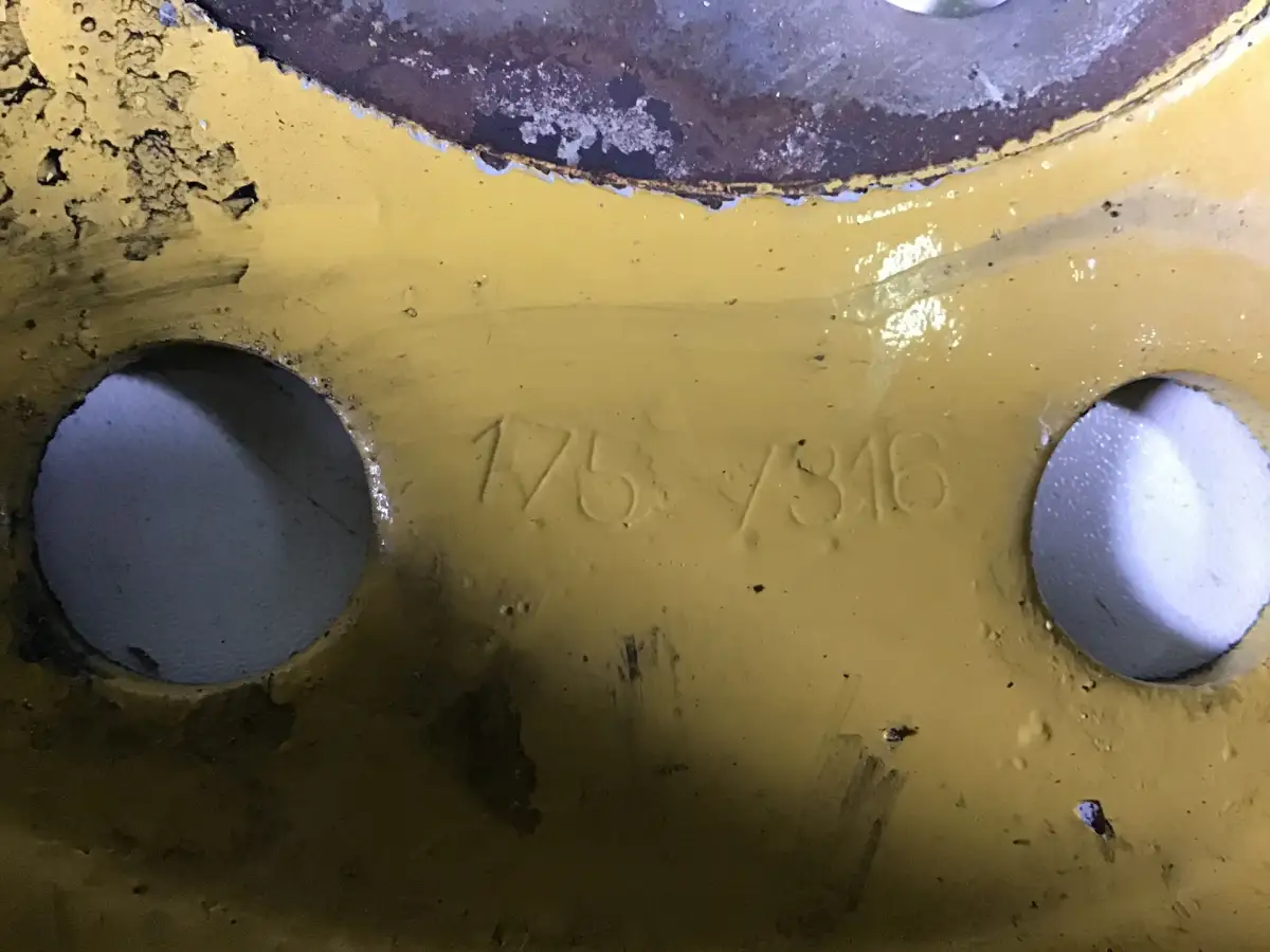 CATERPILLAR KRUKAS POELIE 1757316 GEBRUIKT - Afbeelding 2