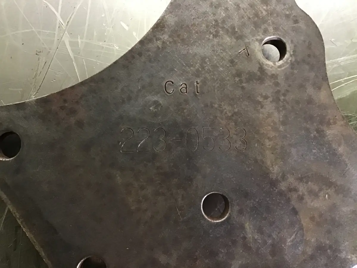 CATERPILLAR DISTRIBUTION PLATE 2230533 USED - Picture 2