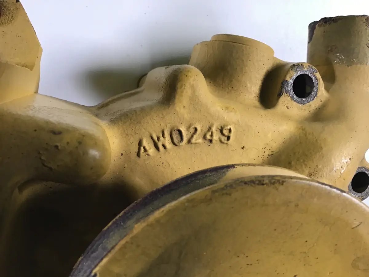 CATERPILLAR WATERPOMP BEHUIZING 4W0249 GEBRUIKT - Afbeelding 3