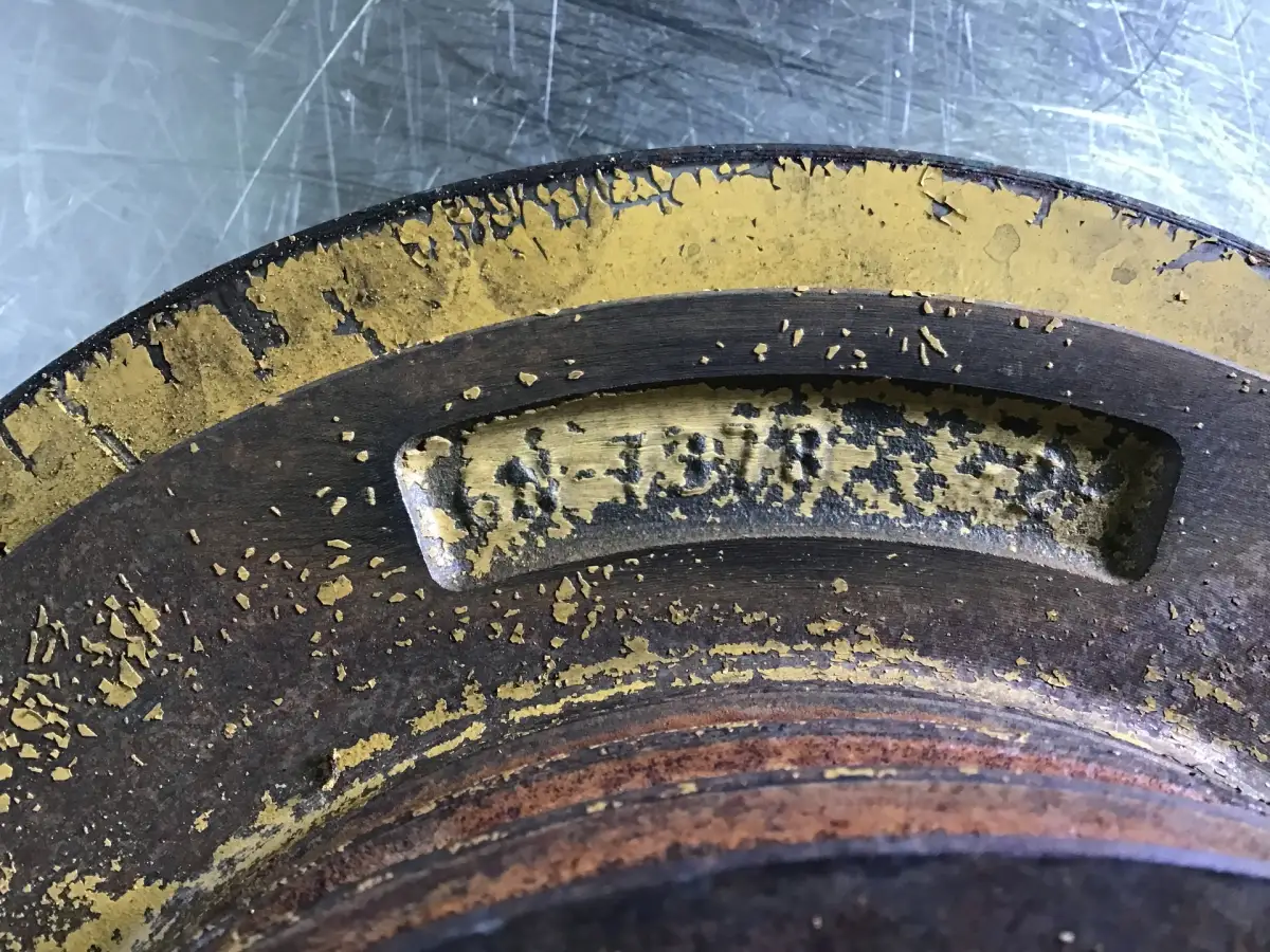 CATERPILLAR POLEA DE CIGÜEÑAL 6N7378 USADA - Imagen 2