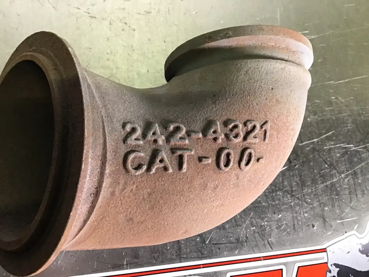 CATERPILLAR EXHAUST BEND 2424321 USED - Picture 2