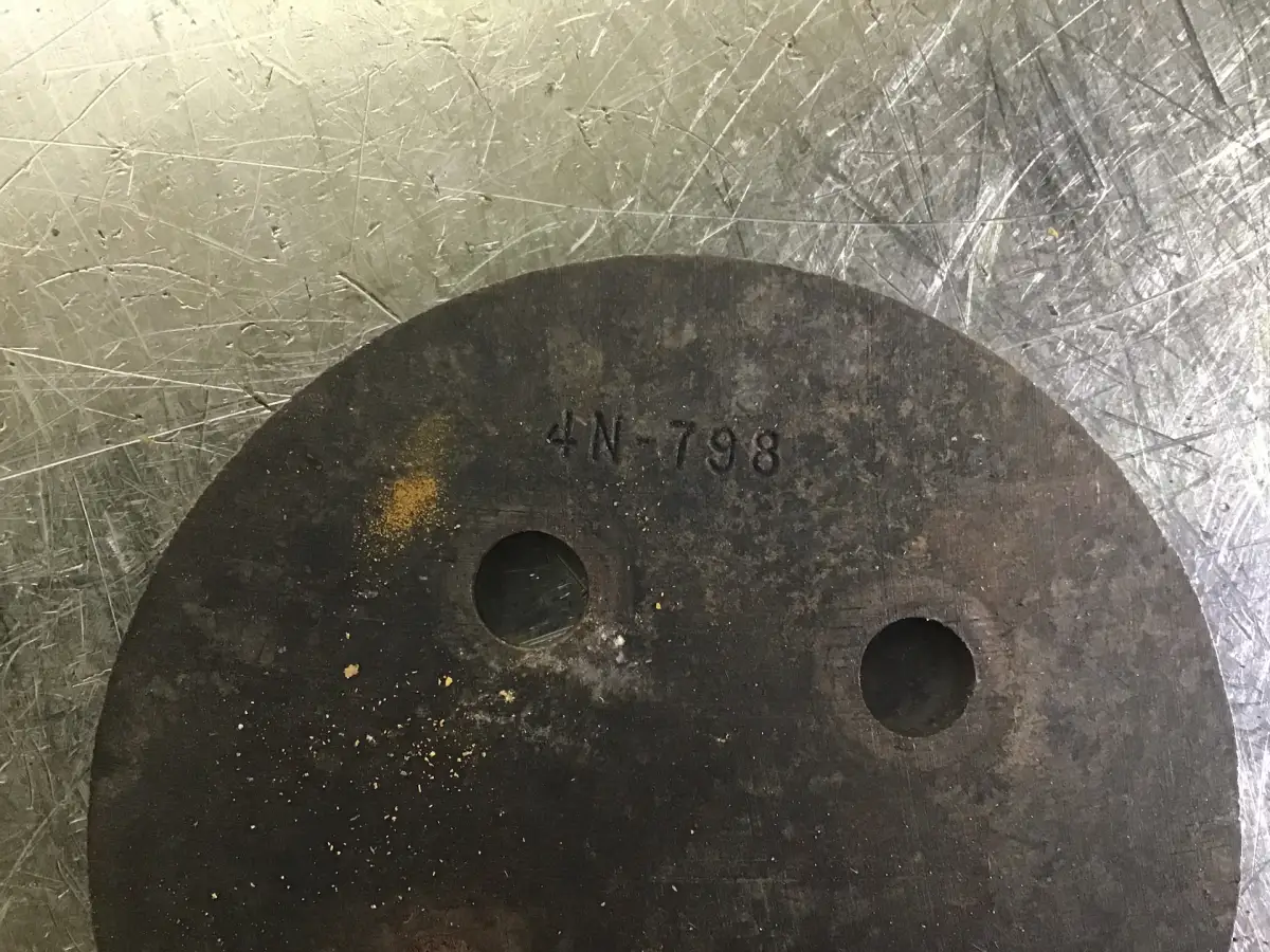 CATERPILLAR LOCKING PLATE 4N0798 USED - Picture 2