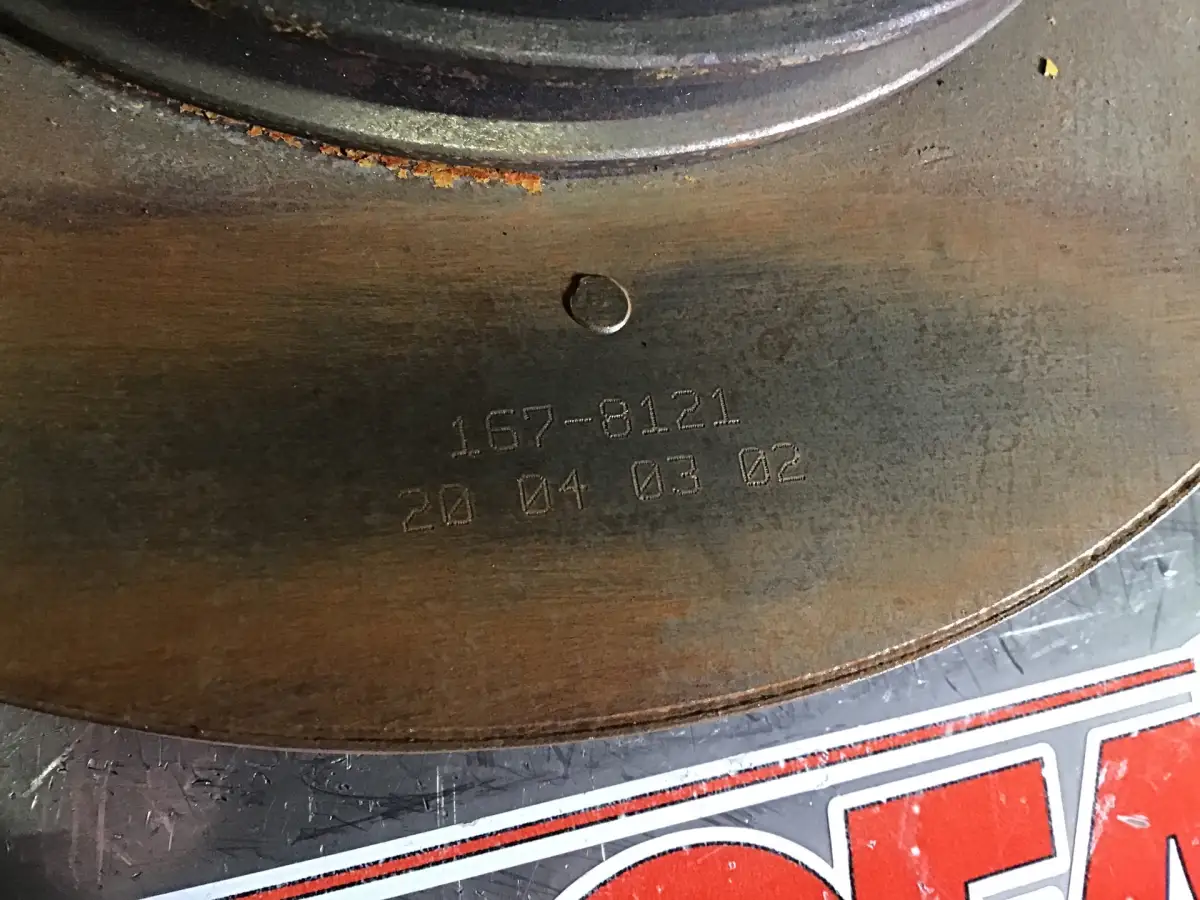CATERPILLAR VIBRATION DAMPER 1678121 USED - Picture 2