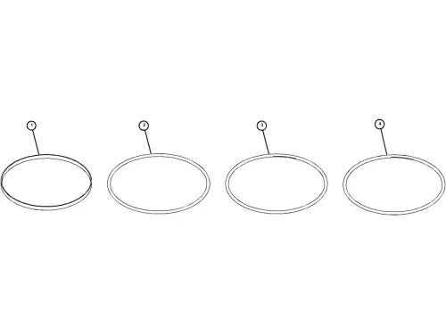 CATERPILLAR O-RING SET CYLINDER LINER 1183732 NEW - Thumb image 2