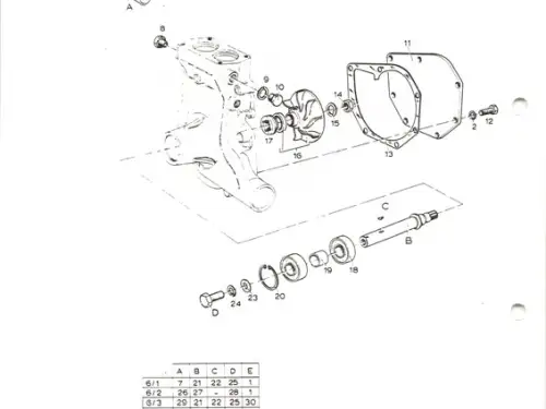 BOMBA DE AGUA DAF 68027RU RECONSTRUIDA
