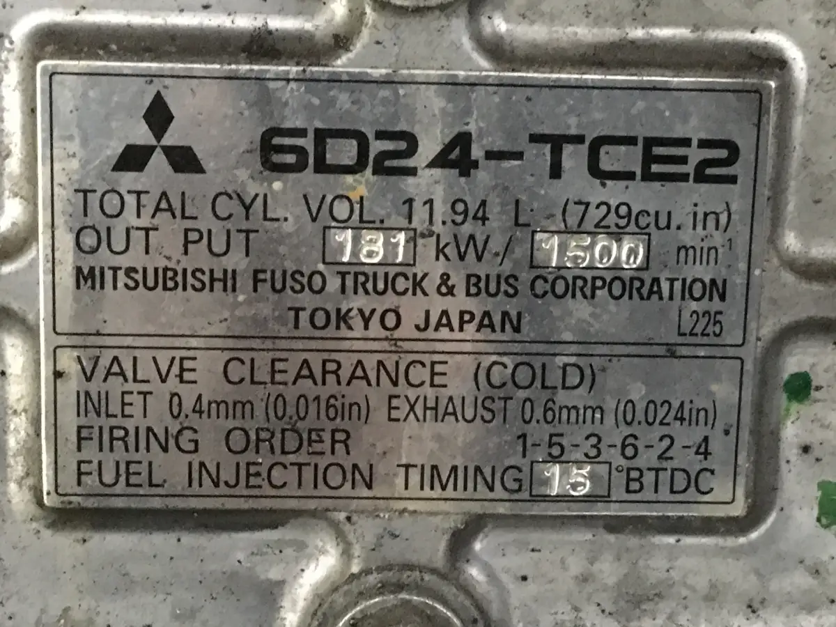 MITSUBISHI 6D24-TCE2 USED - Picture 6