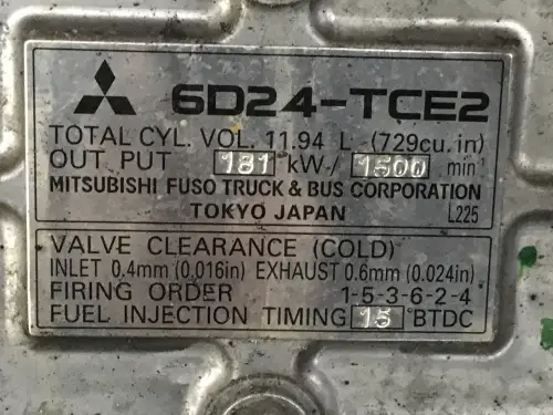 MITSUBISHI 6D24-TCE2 D'OCCASION - Miniature 6
