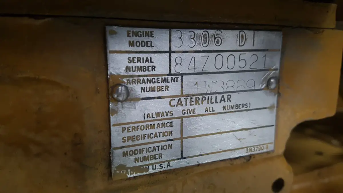 CATERPILLAR 3306 84Z GENERATOR 137KVA USED - Picture 5