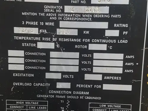 CATERPILLAR 3306 84Z GENERATOR 137KVA USED - Thumb image 6