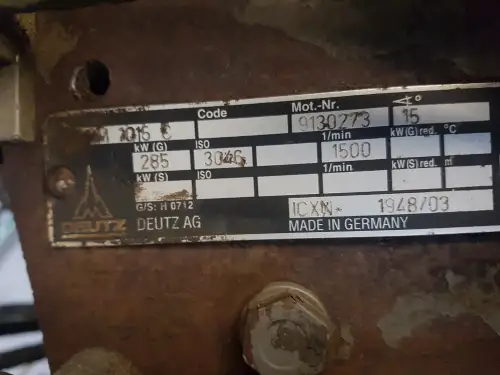 DEUTZ BF6M1015C GEBRUIKTE MOTOR - Miniatuur afbeelding 5