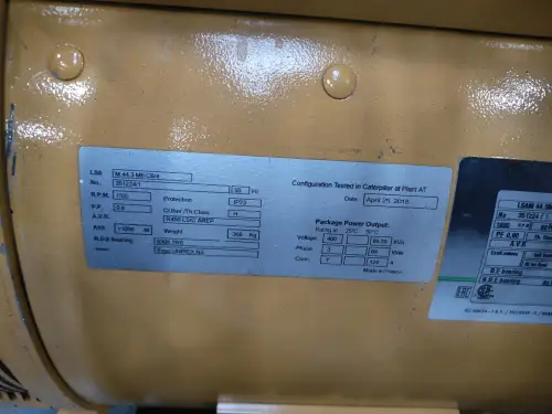 CATERPILLAR C4.4 S1M GENERATOR 86KVA GEBRUIKT - Miniatuur afbeelding 4