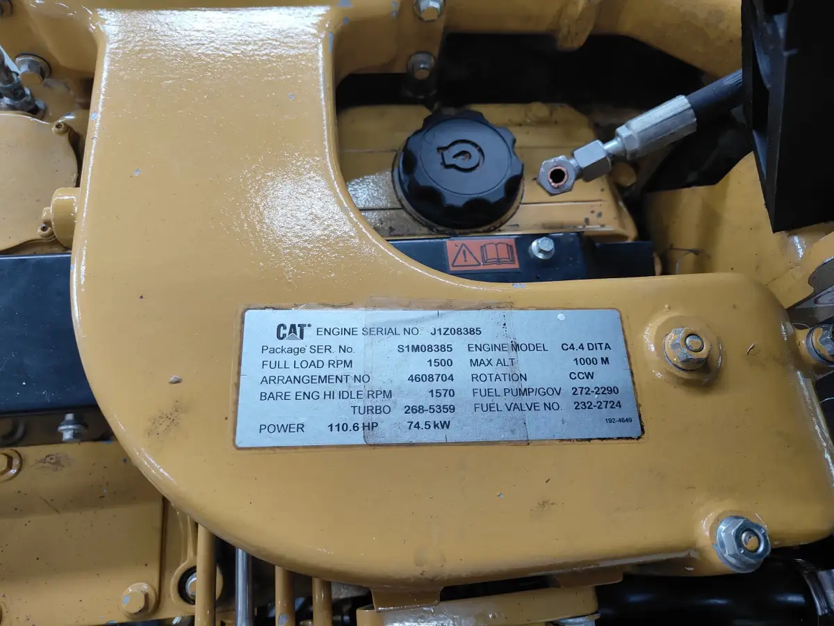 GÉNÉRATEUR CATERPILLAR C4.4 S1M 86KVA UTILISÉ - Image 3