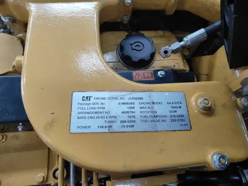 ГЕНЕРАТОР CATERPILLAR C4.4 S1M 86KVA Б/У - Миниатюра 3