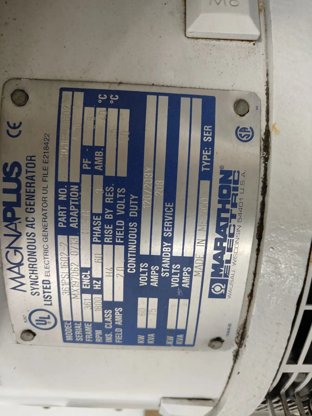 JOHN DEERE 4045TF120 GENERATOR 60 KVA GEBRUIKT - Afbeelding 9