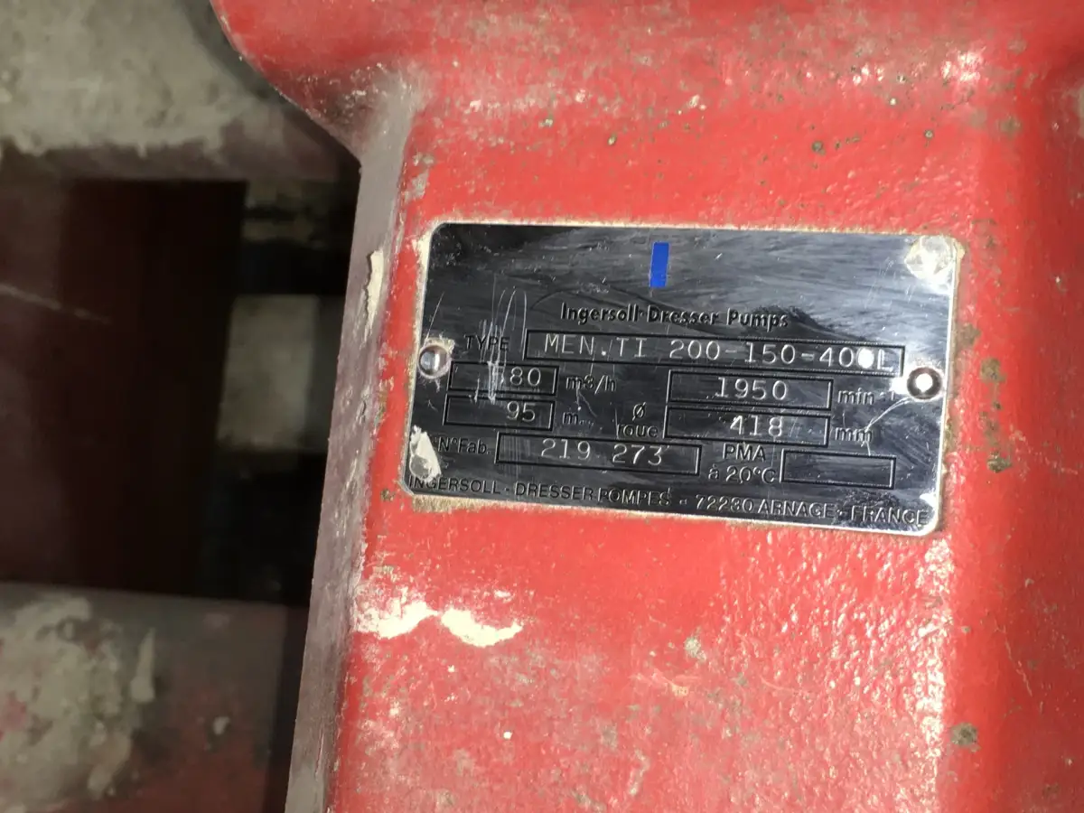VOLVO TD121GPB PUMPE 580M³H GEBRAUCHT – Bild 2